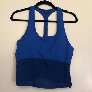 Fabletics crop top with built in bra